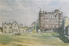 'St. Andrews The Road Hole and Eighteenth Hole' by Munro Neville - Framed - Roth Collection