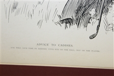 'Advice to Caddies' Print - Framed - Roth Collection