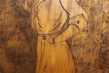 1905 'Yale' Female Golfer Wood Carving - Roth Collection