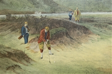 'A Difficult Bunker' Douglas Adams Print - Framed - Roth Collection