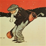 Large Comic 'Snow in Scotland' Wood Display - Roth Collection