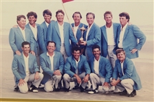 1991 Ryder Cup American Team Photo with Trophy - Framed - Roth Collection