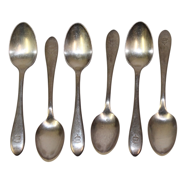 Six The Greenbrier R. Wallace Banquet Silver Plate Spoons - Roth Collection
