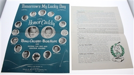 'Honor Caddie' Movie Advertising Packet - Hope, Crosby, Hogan, Snead, Berg and More