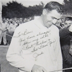 Ben Hogan and Jack Fleck Laminated  1955 U.S. Open 12 x 18 Photo Gifted From Fleck to Hogan JSA ALOA