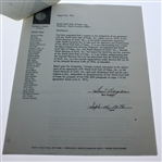 Ben Hogan Signed 1976 World Golf Hall of Fame Consent Form JSA ALOA