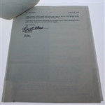 Ben Hogan Signed 1976 World Golf Hall of Fame Consent Form JSA ALOA