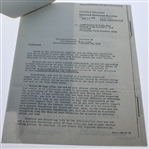 Ben Hogan Signed 1976 World Golf Hall of Fame Consent Form JSA ALOA
