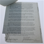 Ben Hogan Signed 1976 World Golf Hall of Fame Consent Form JSA ALOA