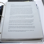 Binder of Assorted Ben Hogan Company Correspondence and Advertising Pieces