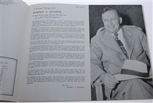 1949 Ryder Cup Program Signed by Robert Hudson and Lord Wardington JSA ALOA