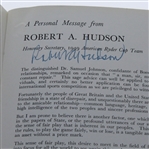 1949 Ryder Cup Program Signed by Robert Hudson and Lord Wardington JSA ALOA