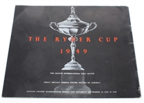 1949 Ryder Cup Program Signed by Robert Hudson and Lord Wardington JSA ALOA
