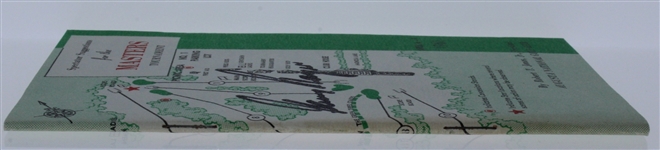 Gary Player Signed 1961 Masters Spectator Guide - Player's First Masters Title JSA ALOA