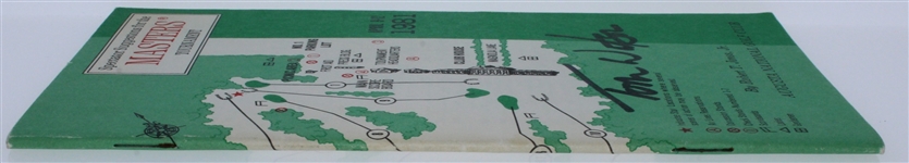 Tom Watson Signed 1981 Masters Spectator Guide - Watson's Second Masters Win JSA ALOA