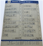 Bob Charles Signed 1963 Open Championship at Royal Lytham & St Annes Golf Course Chart No. 2 JSA ALOA