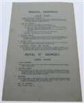 1932 Open Championship at Prince's GC Monday Program - Gene Sarazen Win