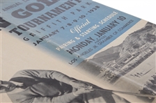 1938 LA Open Tournament at Griffith Park Monday Pairing & Start Schedule Program