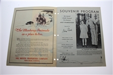 Jack Burke Signed 1950 Bing Crosby National Pro-Am Golf Championship Program JSA ALOA