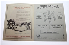 1951 Bing Crosby National Pro-Am Golf Championship Program - Byron Nelson Winner