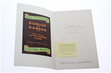 1953 The Ryder Cup at Wentworth Golf Club Program - USA Winner 6 1/2 - 5 1/2