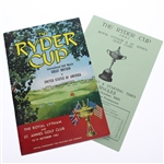 1961 The Ryder Cup at Royal Lytham & St Annes Program with Saturday Schedule/Pairing Sheet