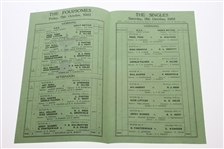 1961 The Ryder Cup at Royal Lytham & St Annes Program with Saturday Schedule/Pairing Sheet