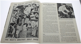 1946 San Francisco Open at The Olympic Club Program and Pairing Sheet - Byron Nelson Win
