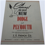 1946 San Francisco Open at The Olympic Club Program and Pairing Sheet - Byron Nelson Win