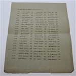 1946 San Francisco Open at The Olympic Club Program and Pairing Sheet - Byron Nelson Win