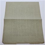 1946 San Francisco Open at The Olympic Club Program and Pairing Sheet - Byron Nelson Win