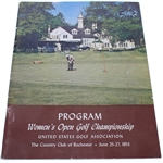 1953 US Womens Open Championship Program - Betsy Rawls Win