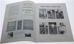 1953 US Women's Open Championship Program - Betsy Rawls Win