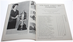 Betsy Rawls Signed 1957 US Women's Open Championship Program JSA ALOA