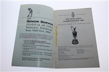 Bob Charles Signed 1963 Open at Royal Lytham Program with Friday Draw Sheet JSA ALOA