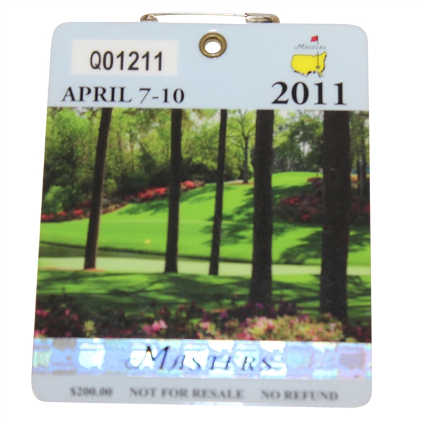 2011 Masters Tournament Series Badge #Q01211 - Charl Schwartzel Win
