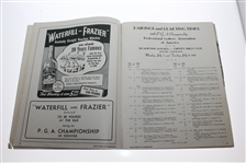 1941 PGA Championship Program Signed by Horton Smith Plus Vic Ghezzi Signed Photo JSA ALOA