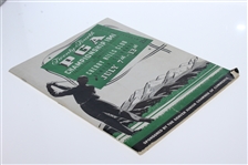 1941 PGA Championship Program Signed by Horton Smith Plus Vic Ghezzi Signed Photo JSA ALOA