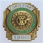 1950 Western Open Program, Contestant & Caddie Badge, WGA Guest Badge, Snead Signed Photo JSA ALOA