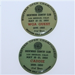 1950 Western Open Program, Contestant & Caddie Badge, WGA Guest Badge, Snead Signed Photo JSA ALOA