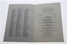 Arnold Palmer Signed 1960 Ligonier Chamber of Commerce Dinner Program JSA ALOA