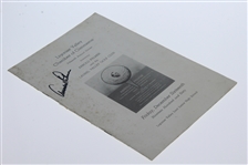 Arnold Palmer Signed 1960 Ligonier Chamber of Commerce Dinner Program JSA ALOA