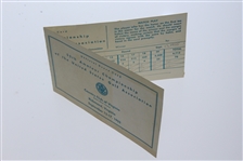 1955 US Amateur Program, Ticket, Scorecard, Entry Form, & Harvie Ward Signed 3x5 JSA ALOA