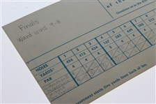 1955 US Amateur Program, Ticket, Scorecard, Entry Form, & Harvie Ward Signed 3x5 JSA ALOA