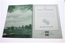 1955 US Amateur Program, Ticket, Scorecard, Entry Form, & Harvie Ward Signed 3x5 JSA ALOA
