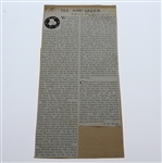 1955 US Amateur Program, Ticket, Scorecard, Entry Form, & Harvie Ward Signed 3x5 JSA ALOA