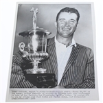 1958 Chicago Open Program, Pairing Sheet, & Winner Venturi 8x10 w/Trophy