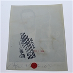 1958 Chicago Open Program, Pairing Sheet, & Winner Venturi 8x10 w/Trophy