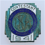 1941 Public Links Entry Form, Application, Announcement, & Contestant Badge