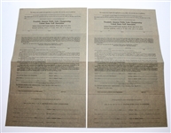 1941 Public Links Entry Form, Application, Announcement, & Contestant Badge